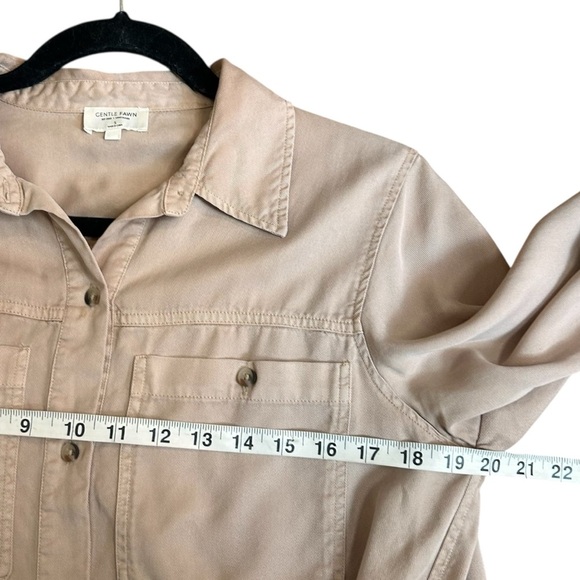 Gentle Fawn Katie Shirt Dress- Long Tencel Shirt Dress/Tunic- Small - Picture 8 of 12